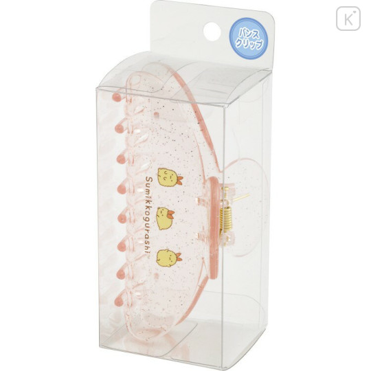 Japan San-X Hair Claw Clip - Sumikko Gurashi : Ebifurai no Shippo Fried Shrimp Tail Clear Glitter - 2