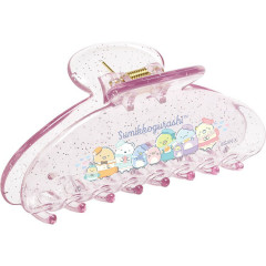 Japan San-X Hair Claw Clip - Sumikko Gurashi : Penguin Lagoon Clear Glitter