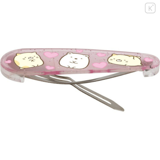 Japan San-X Hairpin Set - Sumikko Gurashi : Shirokuma & Neko Heart Star - 2
