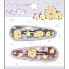 Japan San-X Hairpin Set - Sumikko Gurashi : Tonkatsu Fried Pork & Ebifurai no Shippo Fried Shrimp Tail Heart Star