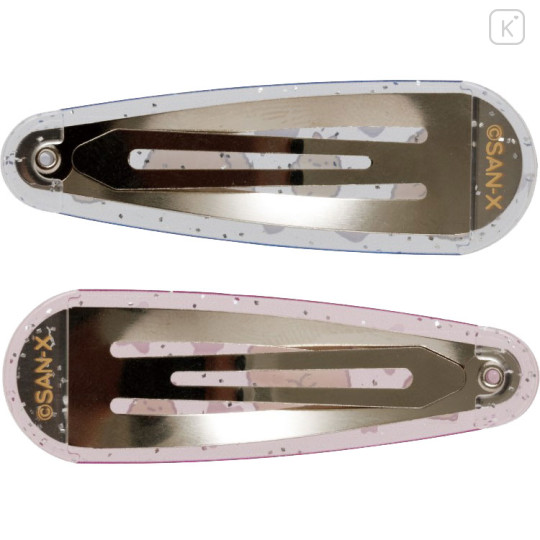 Japan San-X Hairpin Set - Sumikko Gurashi : Tonkatsu Fried Pork & Ebifurai no Shippo Fried Shrimp Tail Heart Star - 2