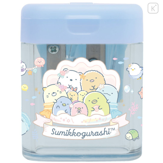 Japan San-X Pencil Sharpener - Sumikko Gurashi : Penguin Lagoon Blue - 2