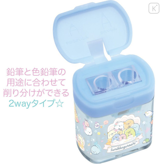Japan San-X Pencil Sharpener - Sumikko Gurashi : Penguin Lagoon Blue - 3