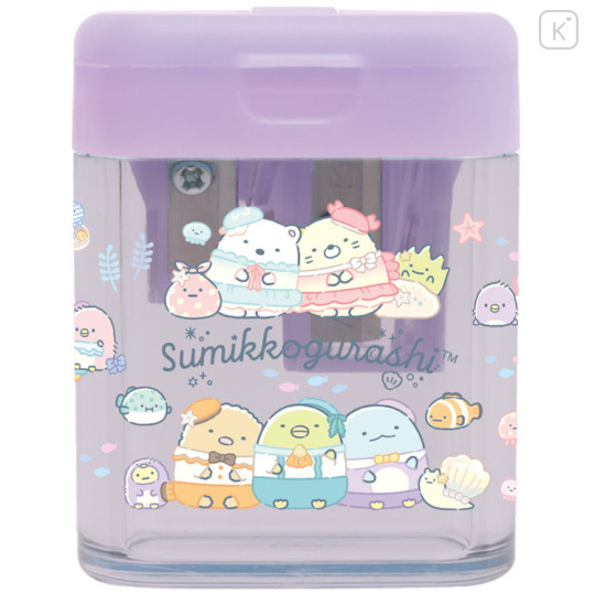 Japan San-X Pencil Sharpener - Sumikko Gurashi : Penguin Lagoon Purple - 2