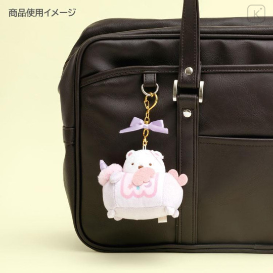 Japan San-X Hanging Plush - Sumikko Gurashi : Minikko Nursery School Shirokuma Unicorn - 4