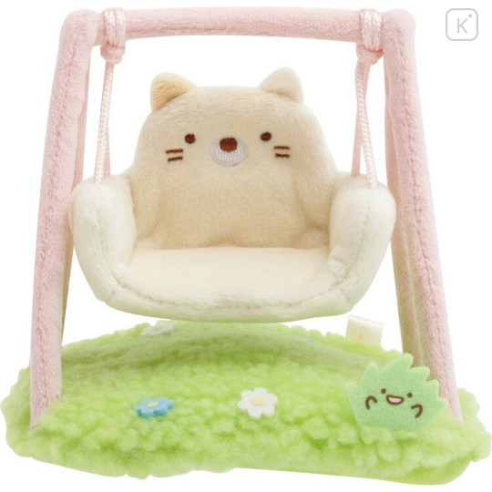Japan San-X Scene Plush Toy - Sumikko Gurashi : Minikko Nursery School Neko Kindergarten Swing - 1