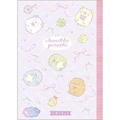 Japan San-X Blank Notebook - Sumikko Gurashi : Ribbon Sky Party B