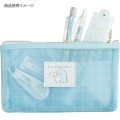 Japan San-X Mesh Pen Pouch - Sumikko Gurashi : Tokage & Nisetsumuri Blue - 4