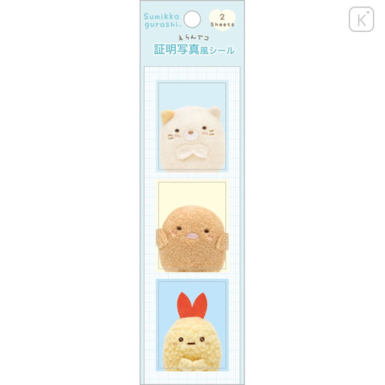 Japan San-X Photo Style Sticker - Sumikko Gurashi : Neko & Tonkatsu & Ebifurai no Shippo Fried Shrimp Tail, - 1