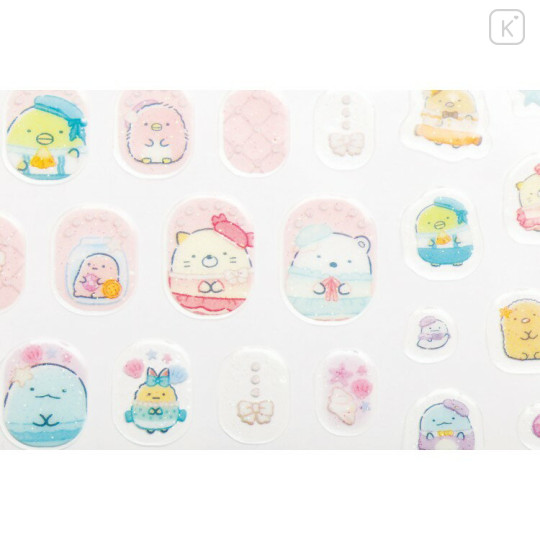Japan San-X Nail Sticker - Sumikko Gurashi : Penguin Lagoon Pink - 2