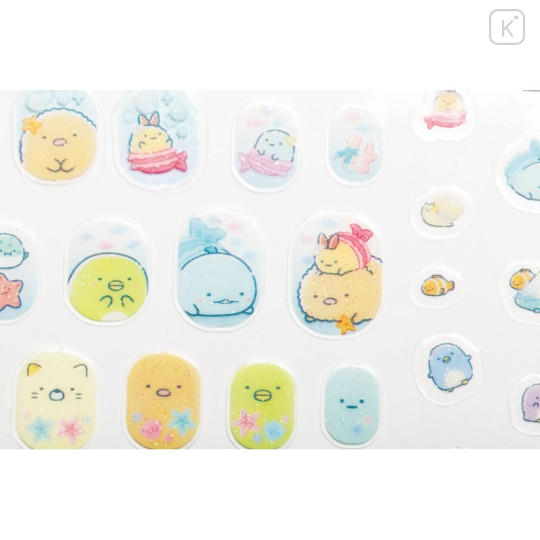Japan San-X Nail Sticker - Sumikko Gurashi : Penguin Lagoon Blue - 2
