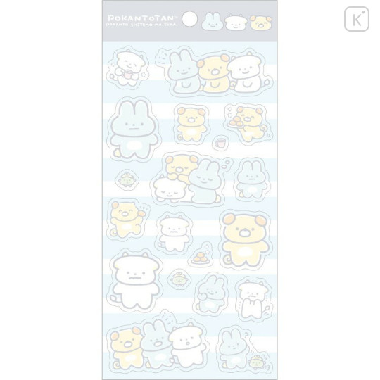 Japan San-X Seal Sticker - Pokantotan : Pokanto Simple B - 1