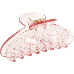 Japan San-X Hair Claw Clip - Sugarcocomuu : Clear Glitter Pink