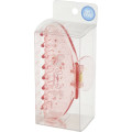 Japan San-X Hair Claw Clip - Sugarcocomuu : Clear Glitter Pink - 2