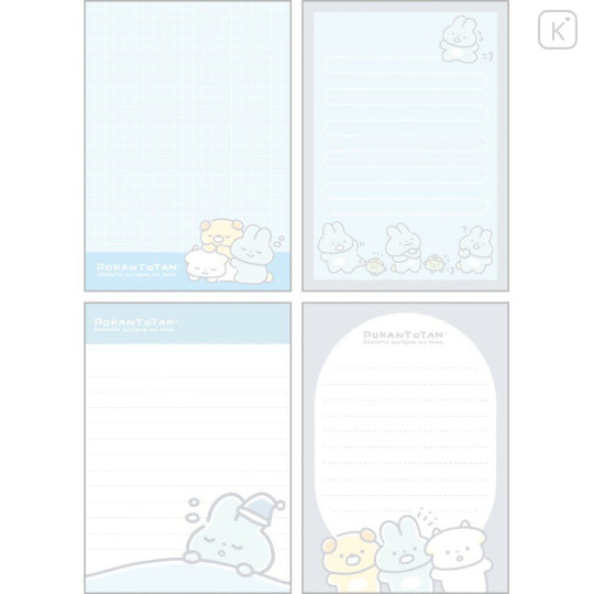 Japan San-X A6 Notepad - Pokantotan : Pokanto Simple Friends - 2