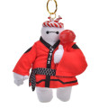 Japan Disney Store Plush Keychain - Baymax : Summer Festival Japanese Matsuri Red - 1