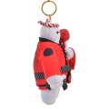 Japan Disney Store Plush Keychain - Baymax : Summer Festival Japanese Matsuri Red - 2