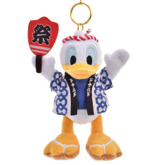 Japan Disney Store Plush Keychain - Donald : Japanese Festival Matsuri