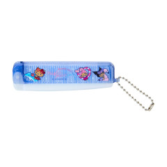 Japan Sanrio Folding Brush & Comb - Tan Swimsuit Party Characters