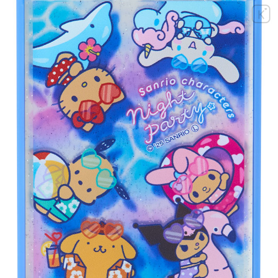 Japan Sanrio Card Mirror - Tan Swimsuit Party Characters - 2