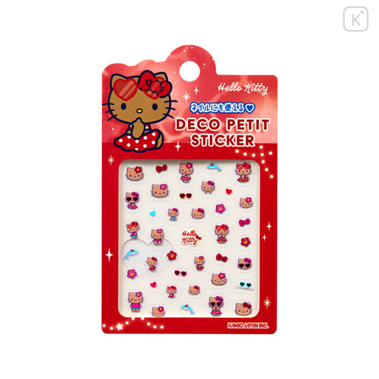 Japan Sanrio Deco Petit Sticker - Hello Kitty : Tan Swimsuit Party - 1