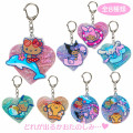 Japan Sanrio Secret Glitter Keychain - Tan Swimsuit Party Characters Blind Box - 1