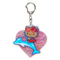 Japan Sanrio Secret Glitter Keychain - Tan Swimsuit Party Characters Blind Box - 2