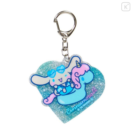 Japan Sanrio Secret Glitter Keychain - Tan Swimsuit Party Characters Blind Box - 5