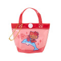 Japan Sanrio Pool Bag Keychain - Hello Kitty : Tan Swimsuit Party - 1