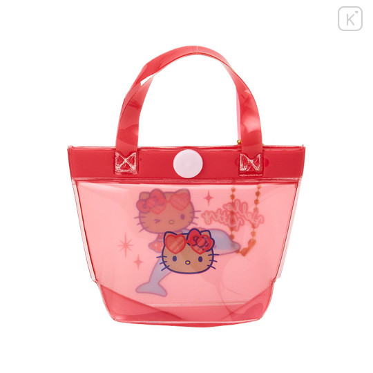 Japan Sanrio Pool Bag Keychain - Hello Kitty : Tan Swimsuit Party - 2