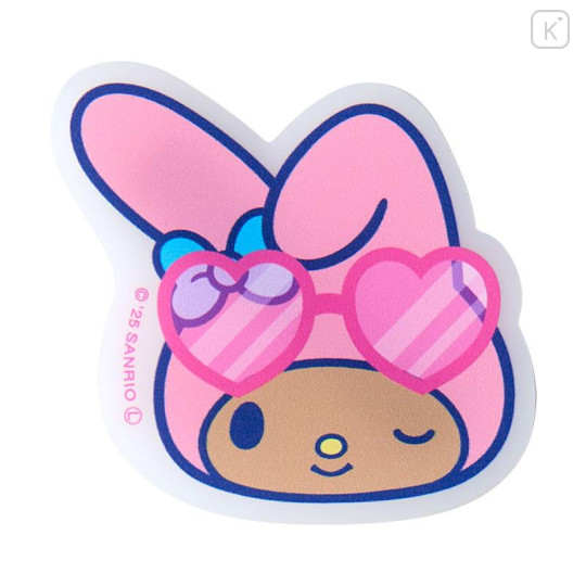 Japan Sanrio Matte Hair Clip Set - My Melody : Tan Swimsuit Party - 4