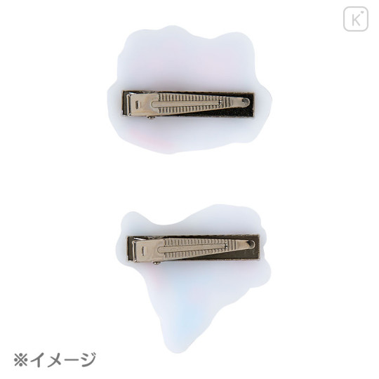 Japan Sanrio Matte Hair Clip Set - Pochacco : Tan Swimsuit Party - 3