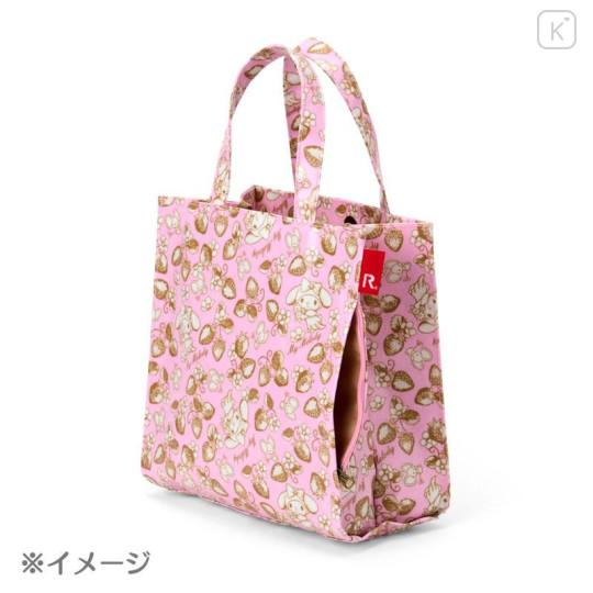 Japan Sanrio Rootote Square Laminated Tote Bag - Cinnamoroll - 5