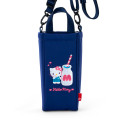 Japan Sanrio Rootote Water Bottle Holder with Shoulder Strap - Hello Kitty : Navy - 2