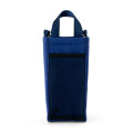 Japan Sanrio Rootote Water Bottle Holder with Shoulder Strap - Hello Kitty : Navy - 3