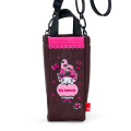 Japan Sanrio Rootote Water Bottle Holder with Shoulder Strap - My Melody : Black - 2