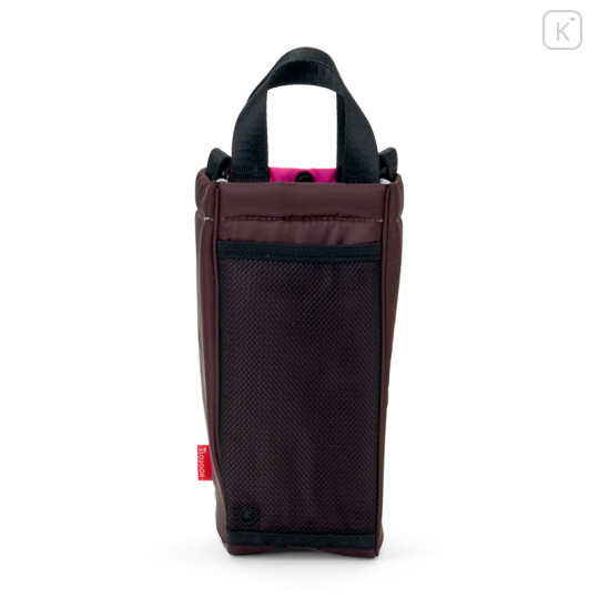 Japan Sanrio Rootote Water Bottle Holder with Shoulder Strap - My Melody : Black - 3