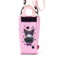Japan Sanrio Rootote Water Bottle Holder with Shoulder Strap - Kuromi : Pink - 2