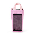 Japan Sanrio Rootote Water Bottle Holder with Shoulder Strap - Kuromi : Pink - 3