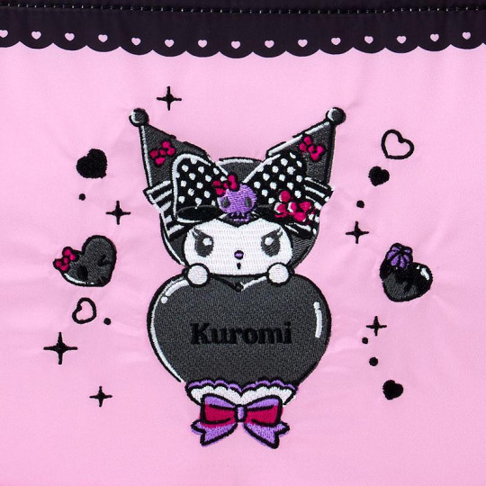 Japan Sanrio Rootote Insulated Tote Bag - Kuromi - 4