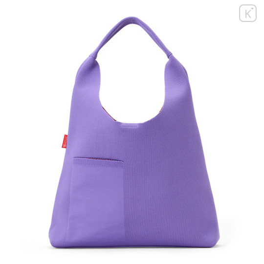 Japan Sanrio Rootote Round Knit Bag - Hello Kitty : Purple - 2