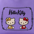 Japan Sanrio Rootote Round Knit Bag - Hello Kitty : Purple - 5