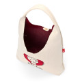 Japan Sanrio Rootote Round Knit Bag - Hello Kitty : Ivory - 3