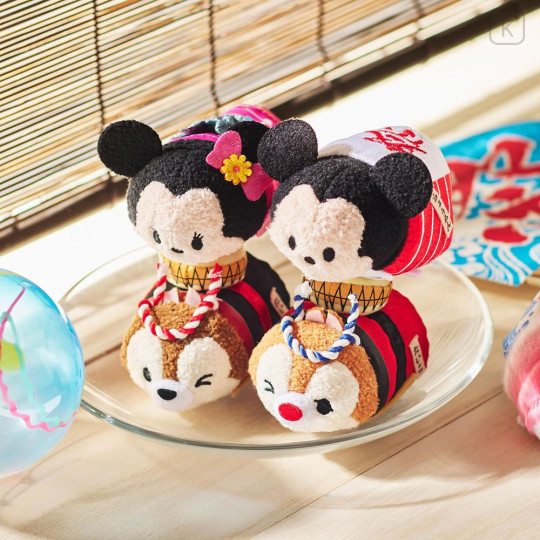 Japan Disney Store Tsum Tsum Mini Plush (S) - Chip : Summer Festival Japanese Matsuri - 8