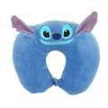 Japan Disney Store Travel Fluffy Neck Pillow Cushion - Stitch : Plush Style - 2