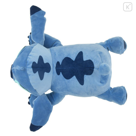 Japan Disney Store Travel Fluffy Neck Pillow Cushion - Stitch : Plush Style - 3