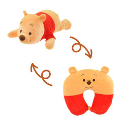 Japan Disney Store Travel Fluffy Neck Pillow Cushion - Pooh : Plush Style