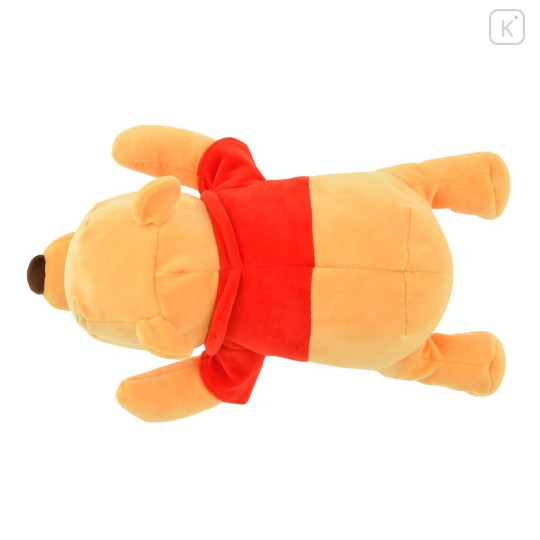 Japan Disney Store Travel Fluffy Neck Pillow Cushion - Pooh : Plush Style - 3