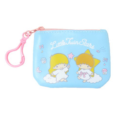 Japan Sanrio Mini Accessory Pouch Keychain - Little Twin Stars : Retro