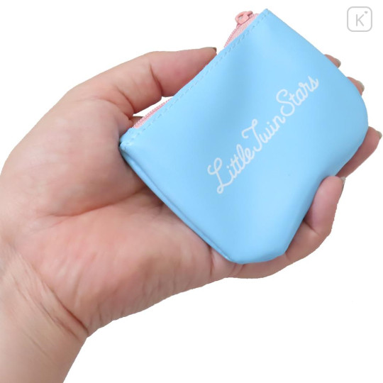 Japan Sanrio Mini Accessory Pouch Keychain - Little Twin Stars : Retro - 2